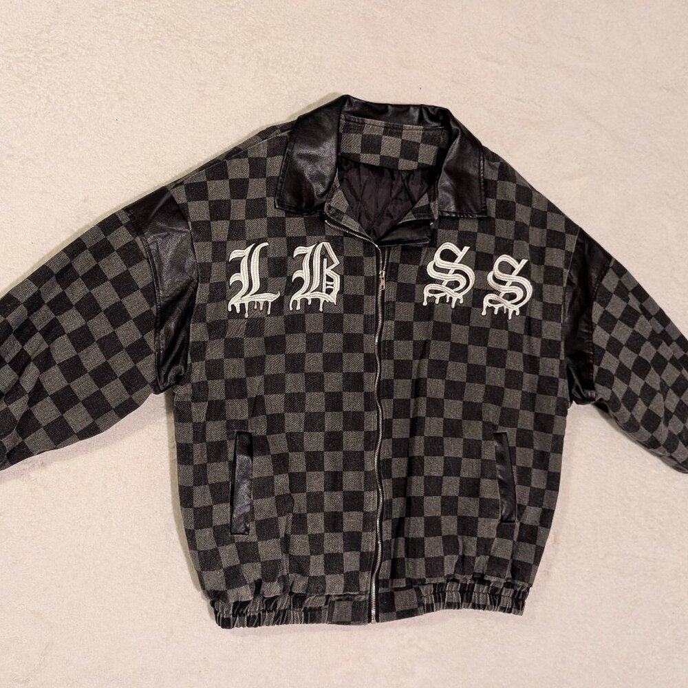 Oversized Vintage Checkered Coat